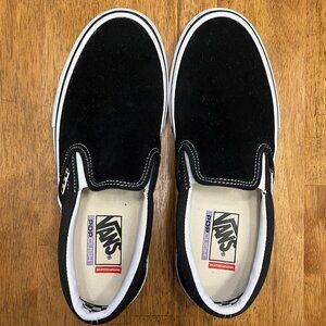 Men's Vans  Pop Crush Suede Skater Slip Ons New Condition Sz 9